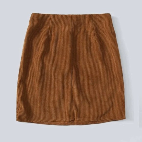 Six Eight Ten Brown Corduroy Mini Skirt - Picture 4 of 8